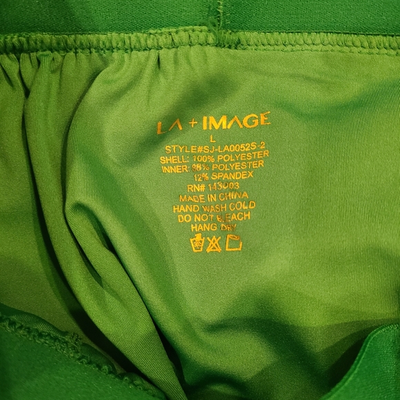 LA+IMAGE Green Athletic Pleated Skort Size Large - Picture 8 of 9